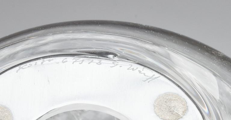 LJUSLYKTA, glas, Göran Wärff, Kosta, 1900-talets andra hälft.