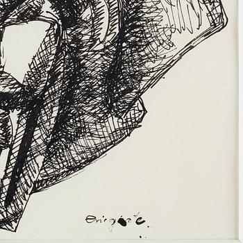 Eric Grate, ink, signed Eric Grate.