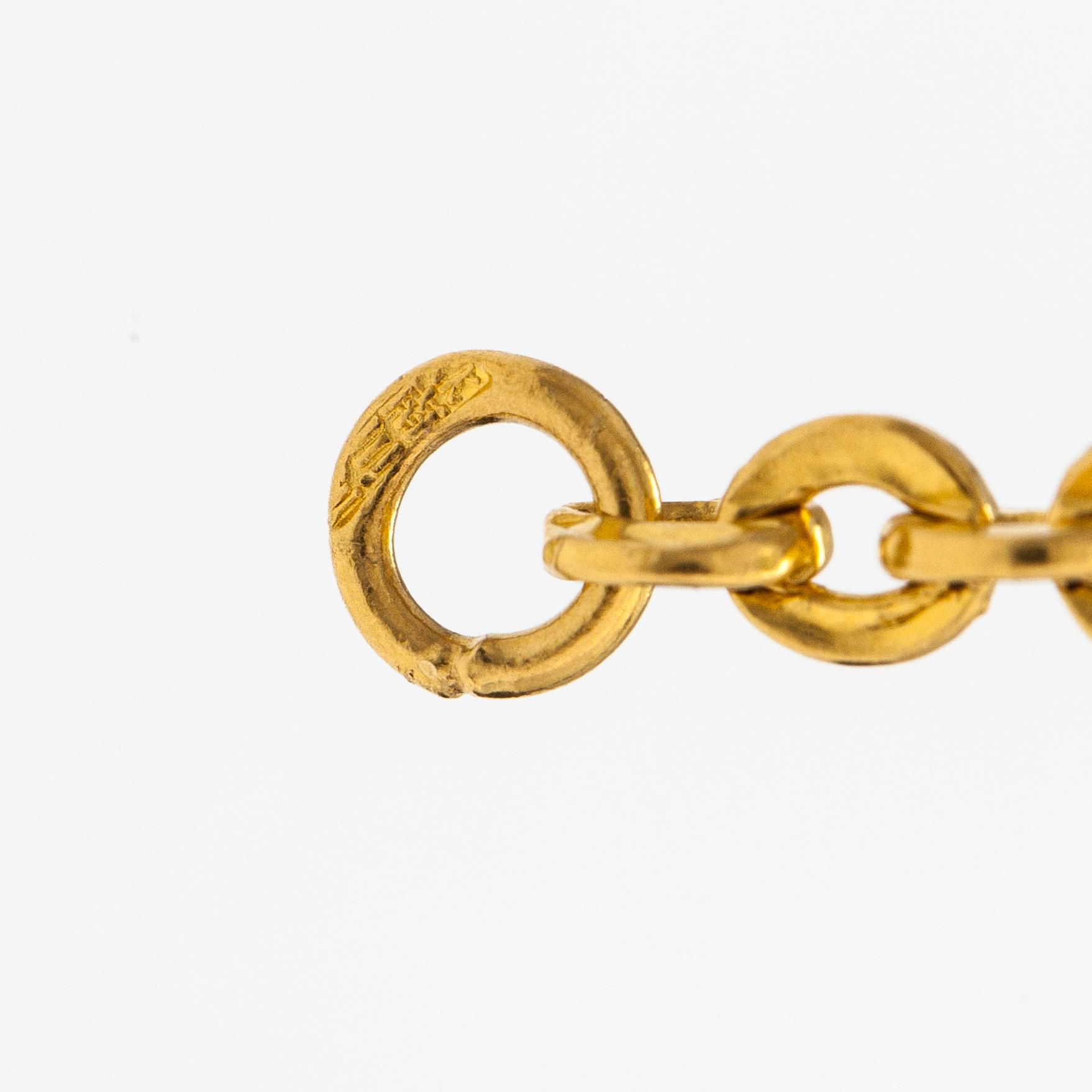 Halsband, ca 24K guld.