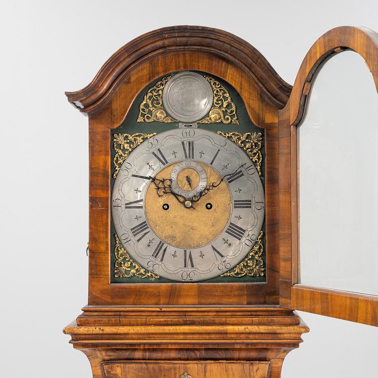 A German late Baroque longcase clock, first part of the 18th century.