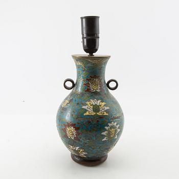 Table lamp/Vase China Cloisonné circa 1900.