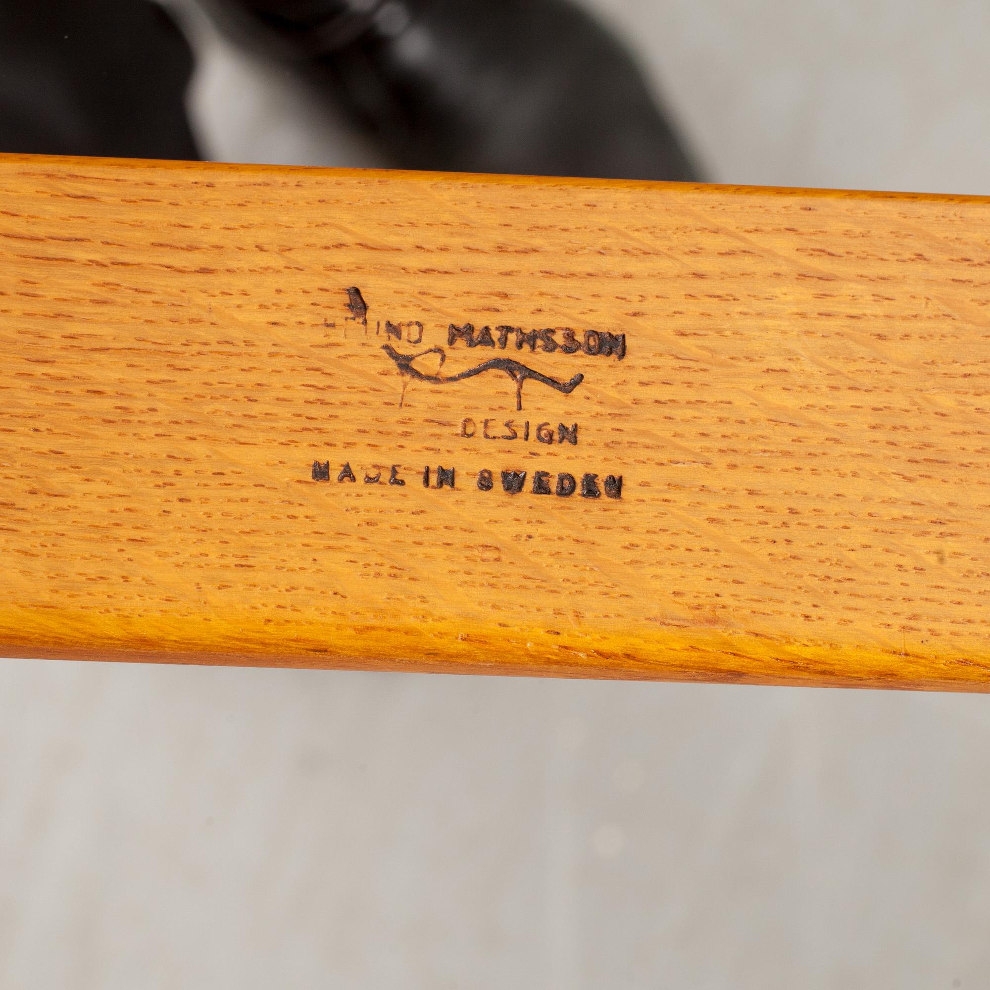 FÅTÖLJ, "Eva", Bruno Mathsson , Firma Karl Mathsson, daterad 1972.