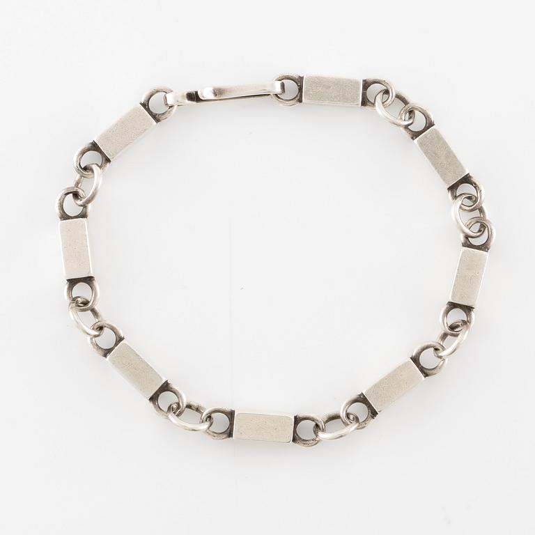 Armband, silver, stavlänkar.