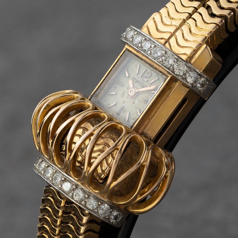 Jaeger-LeCoultre, "Sliding Bombé Wirework", ca 1950.