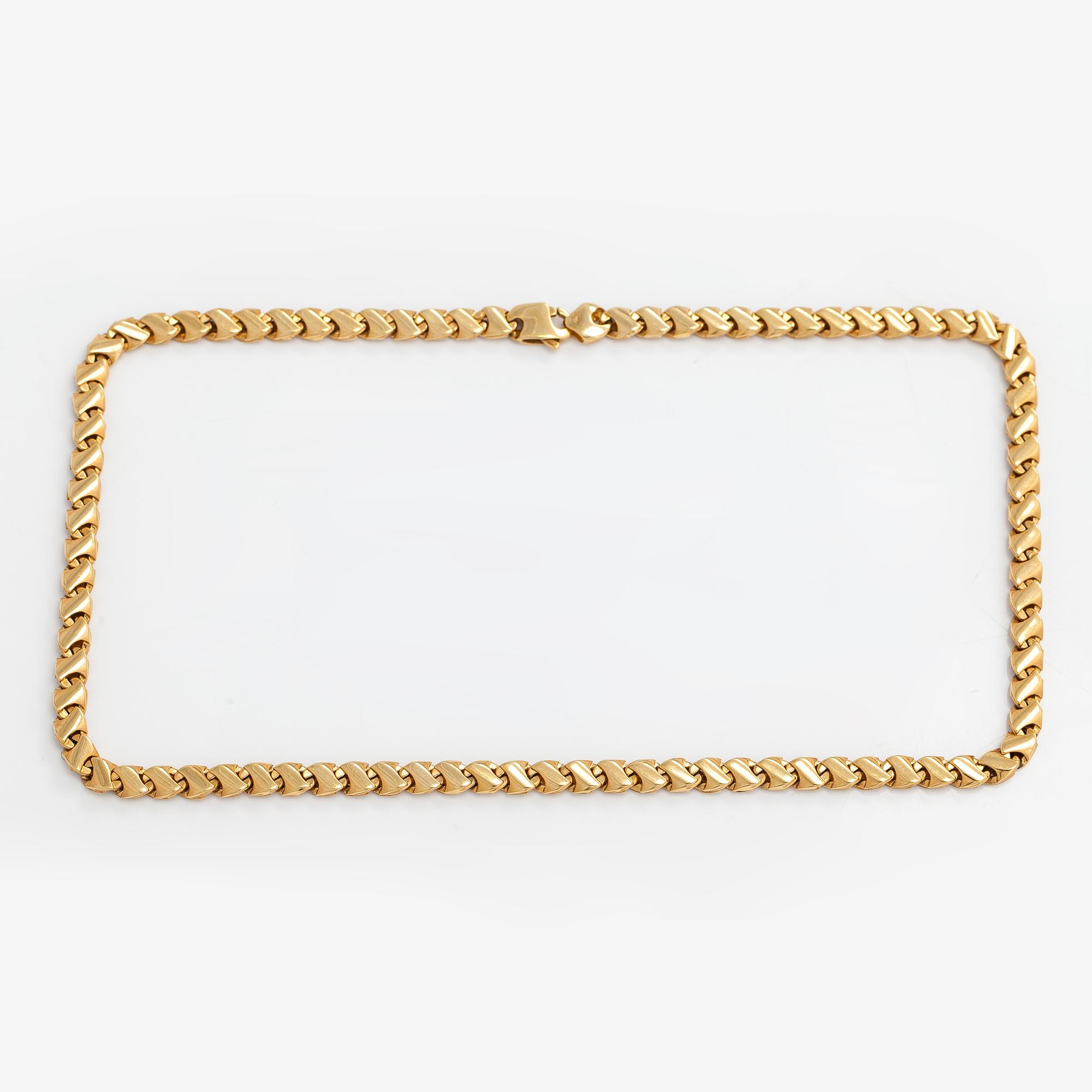 Halsband, 14K guld.