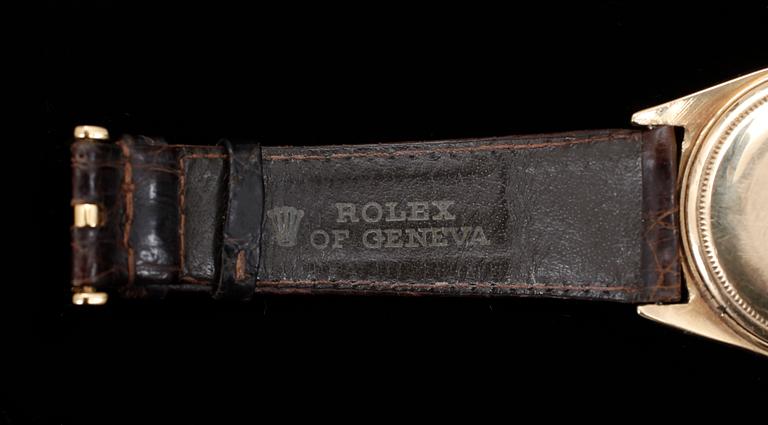 ARMBANDSUR, herr, Rolex, Oyster Perpetual, Day-Date, automatisk, guld.