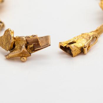 Björn Weckström, A 14K gold bracelet "Orchid Psychedelic". Lapponia 1969.