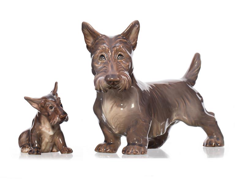 FIGURINER, 2 st, porslin, Dahl Jensen.