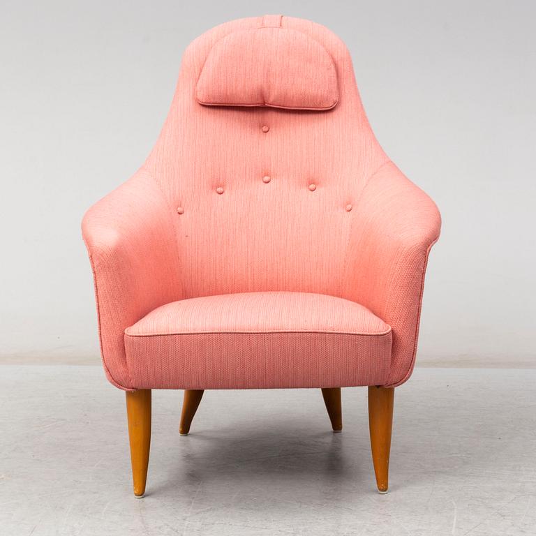 A 'Lilla Eva' easy chair by Kerstin Hörlin-Holmqvist for Nordiska Kompaniet.