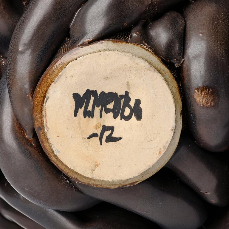 Mårten Medbo, a glazed stoneware sculpture, "Hose", dated 2012.