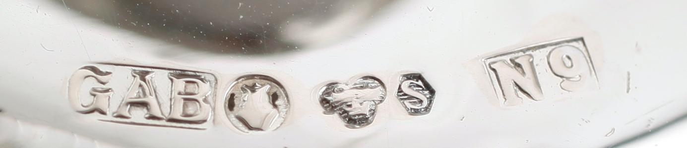 LJUSSTAKAR, 4 st (2+2), silver, GAB, 1960-tal.