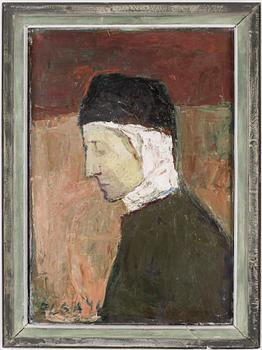 ELGA SESEMANN, olja på duk, "Mossu", signerad och daterad.