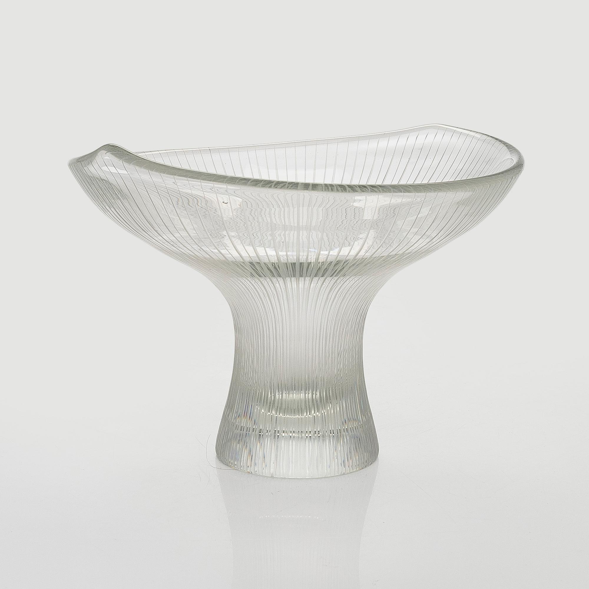 Tapio Wirkkala, A 'Chanterelle' glass vase, signed Tapio Wirkkala, Iittala.