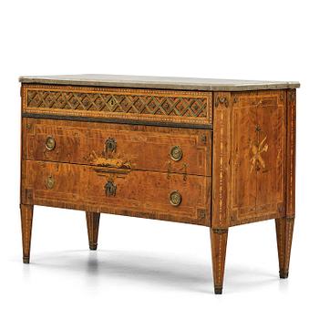 22. A Gustavian marquetry commode by N. P. Stenström (master in Stockholm 1782-90).