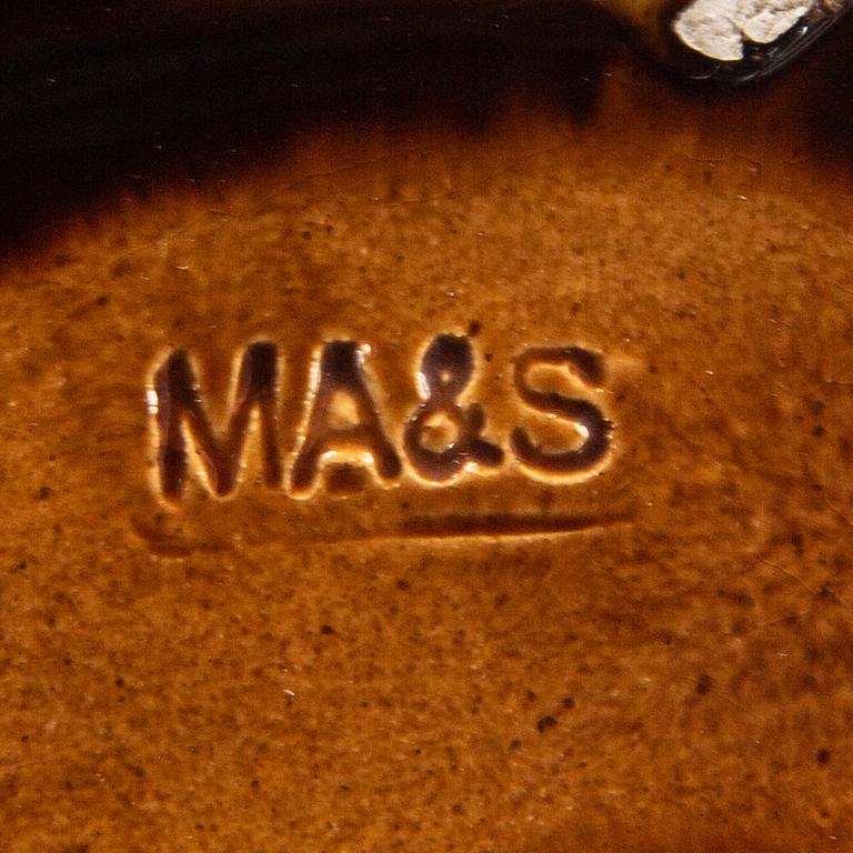 Mikael Anderson & Söner Bornholm, Vases 5 pcs, second half of the 20th century.