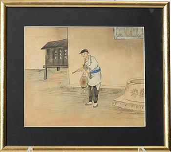 Unidentifed artist, 37 watercolours, China, 20th century.