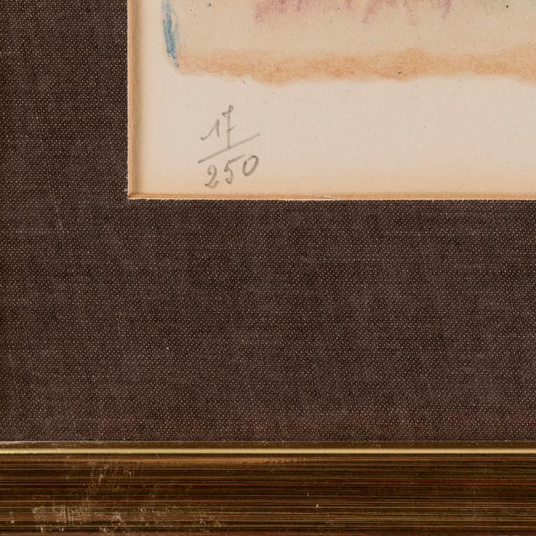 SALVADOR DALÍ, lithograph in color, signed and numbered 17/250.