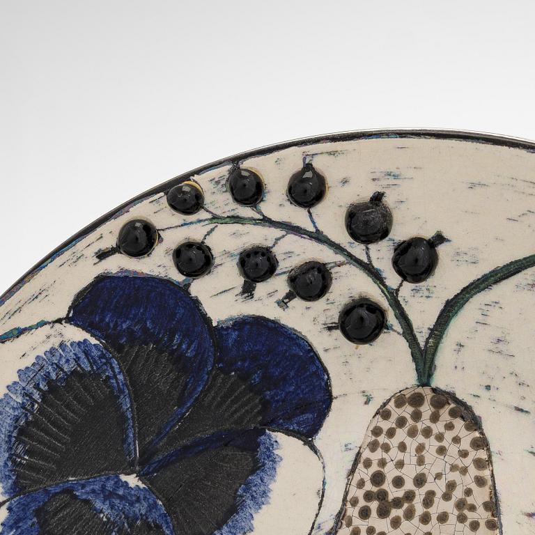 Birger Kaipiainen, dekorationsfat, stengods signerad Kaipiainen.