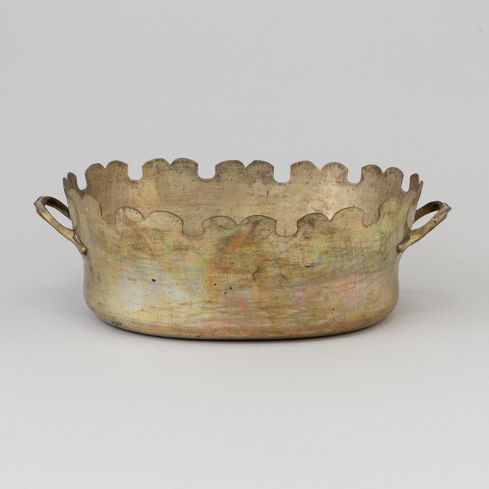 GLASSKÖLJARE, argent haché, 1700-talets senare del.