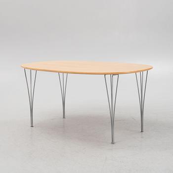 Bruno Mathsson, a 'Superellips' table, Fritz Hansen, Denmark, dated 1985.