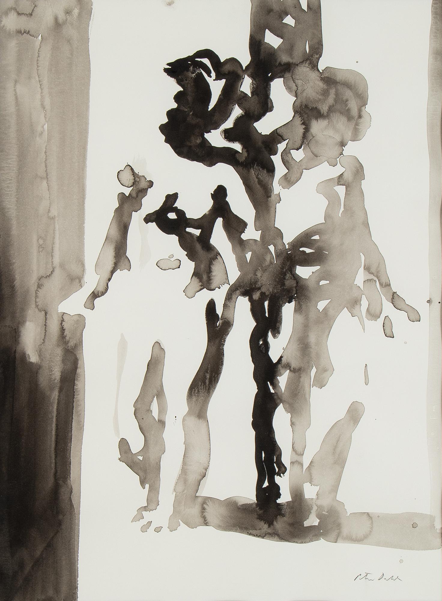 Peter Dahl, watercolour, signed.