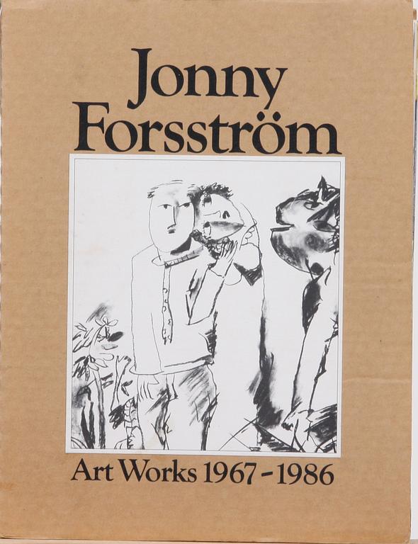 JOHNNY FORSSTRÖM, färglitografi samt Bok.