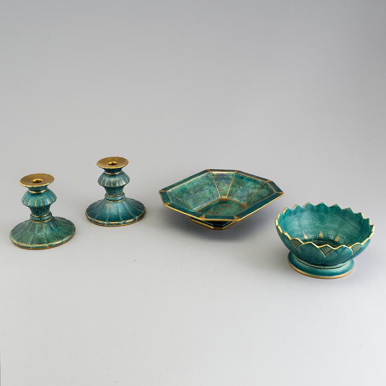 Two ceramic bowls by Josef Ekberg, Gustavsberg.