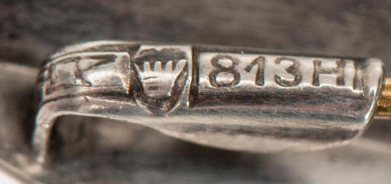 BROSCHER, 2 st, silver, rosenkvarts. Elis Kauppi, Kupittaan Kulta 1960-tal.