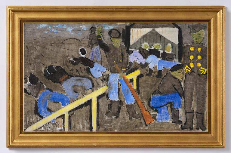 Ragnar Sandberg, Vid skjutbanan.