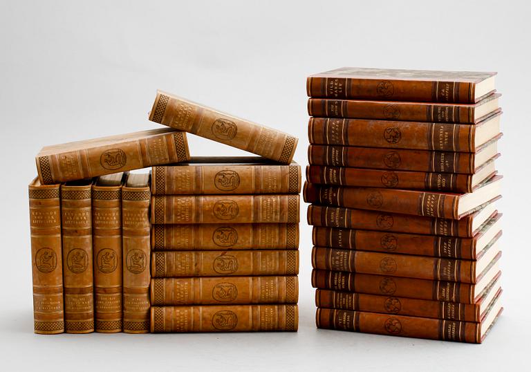 BÖCKER, 12 vol, "Levande Svensk Litteratur", Sten Selander samt romaner, 12 vol.