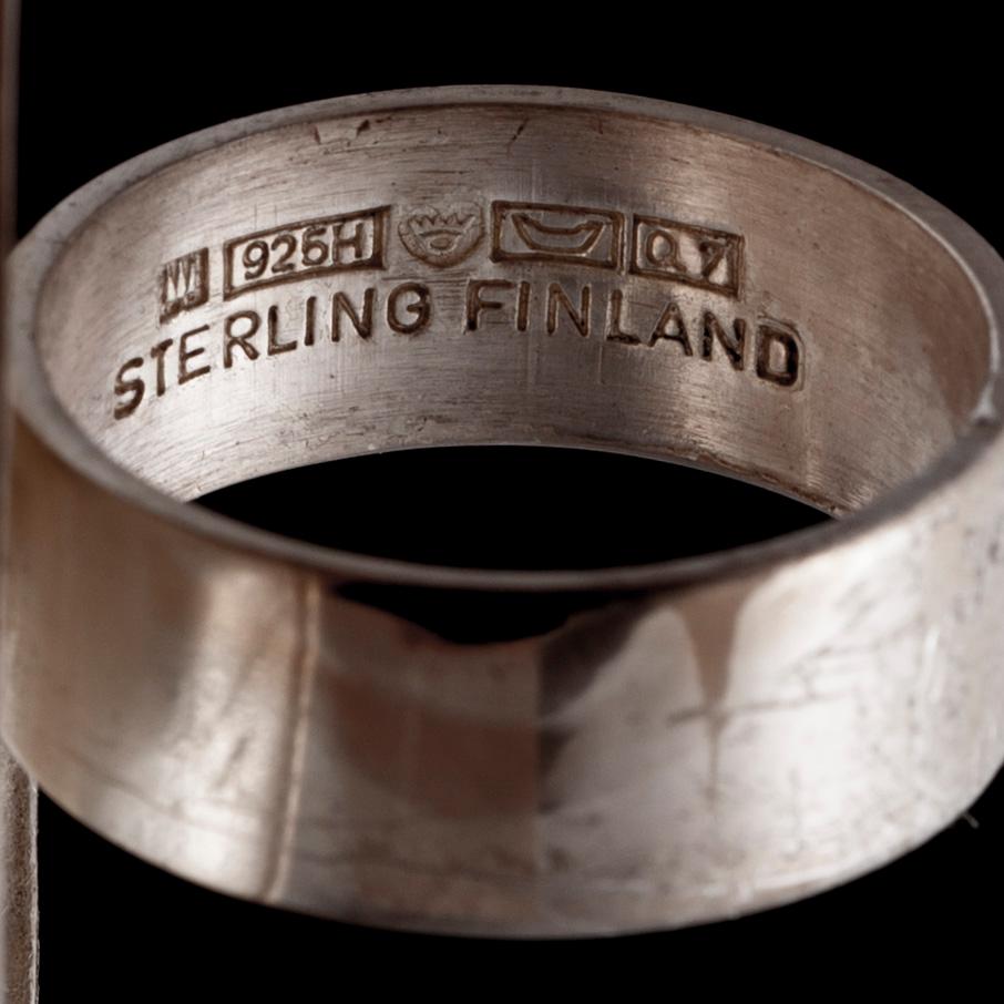 RING, silver, "Jaaras dröm". Björn Weckström, Lapponia 1969.