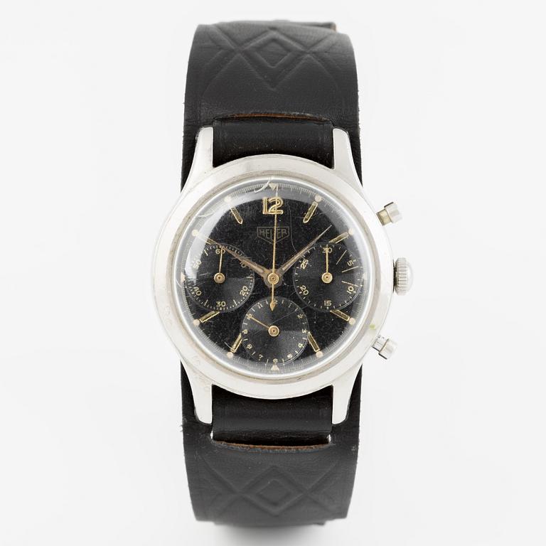 Heuer, "Pre-Carrera", "Gilt dial", chronograph, ca 1960.