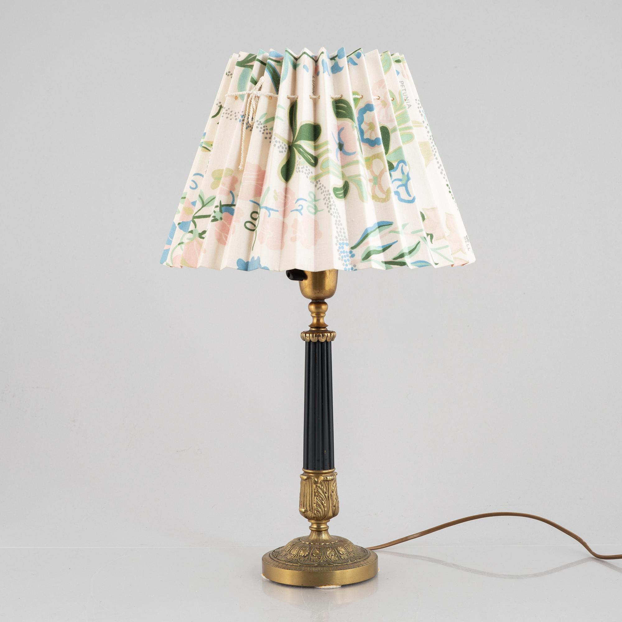 Three table lamps, Empire style, circa mid-20th Century.