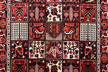 A carpet, Bakhtiari, c. 308 x 205 cm.