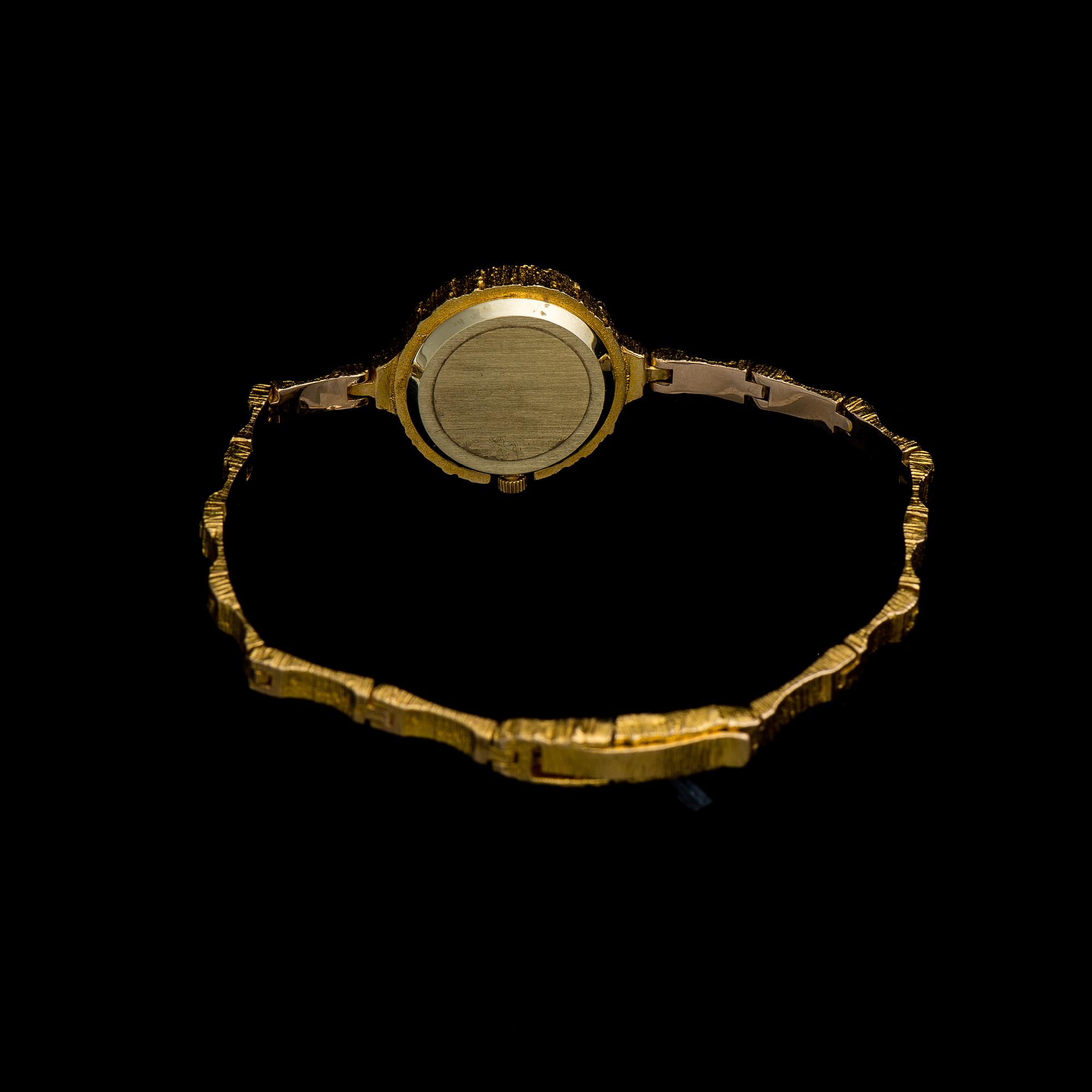 BJÖRN WECKSTRÖM, A WRISTWATCH Coco, 14K gold, Lapponia 1983.