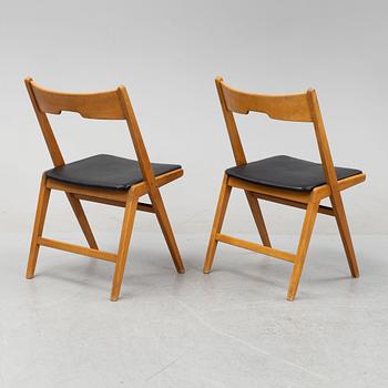 Stolar, 4 st, Skandinavien, 1950/60-tal.