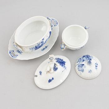 Royal Copenhagen, three pieces of "Blur Flower" porcelain, Denmark.