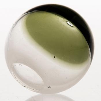 TIMO SARPANEVA, GLASSKULPTUR. "Åskboll", 3595, signerad Timo Sarpaneva, Iittala -57.