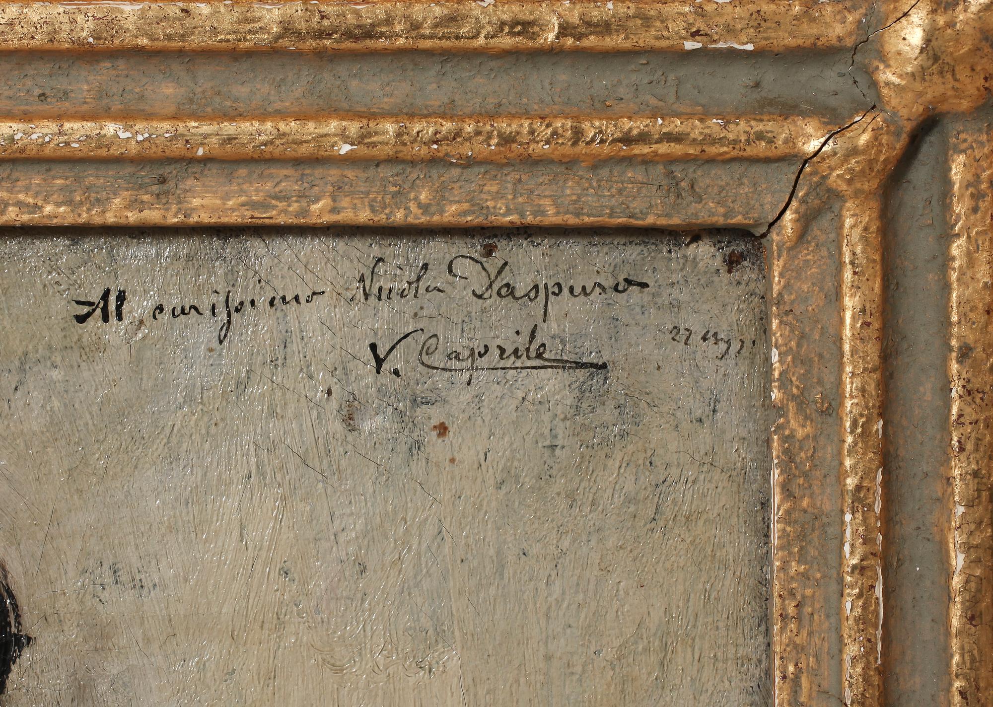 VINCENZO CAPRILE,  olja på duk, sign.