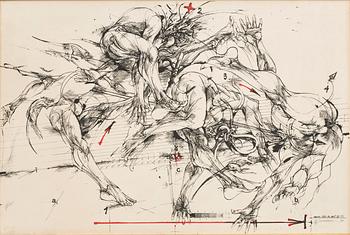 Vladimir (Vlada) Veličković, VLADIMIR VELICKOVIC, lithograph in colours, signed, dated and numbered.