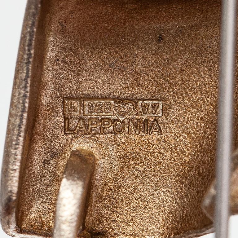 Björn Weckström, Brosch "Främling på Io", sterling silver. Lapponia 1974.