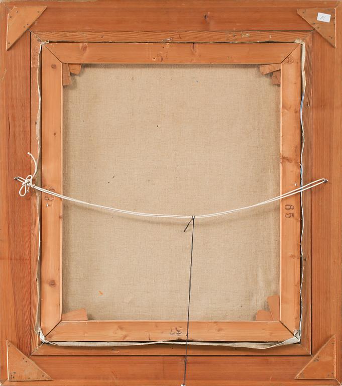 ARVID KARLSSON, olja på pannå, signerad.