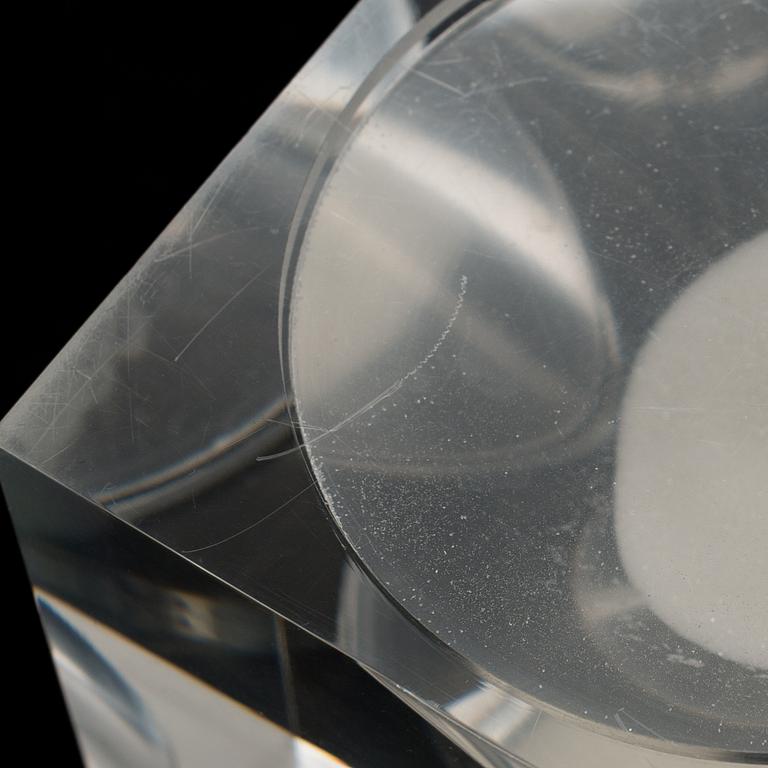 Tapio Wirkkala, An acrylic hourglass / sand timer with white sand for Vakumotuote oy.  Designed in 1980.