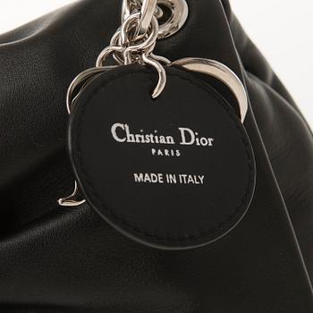 CHRISTIAN DIOR, Black Leather Demi Lune Small Flap Bag.