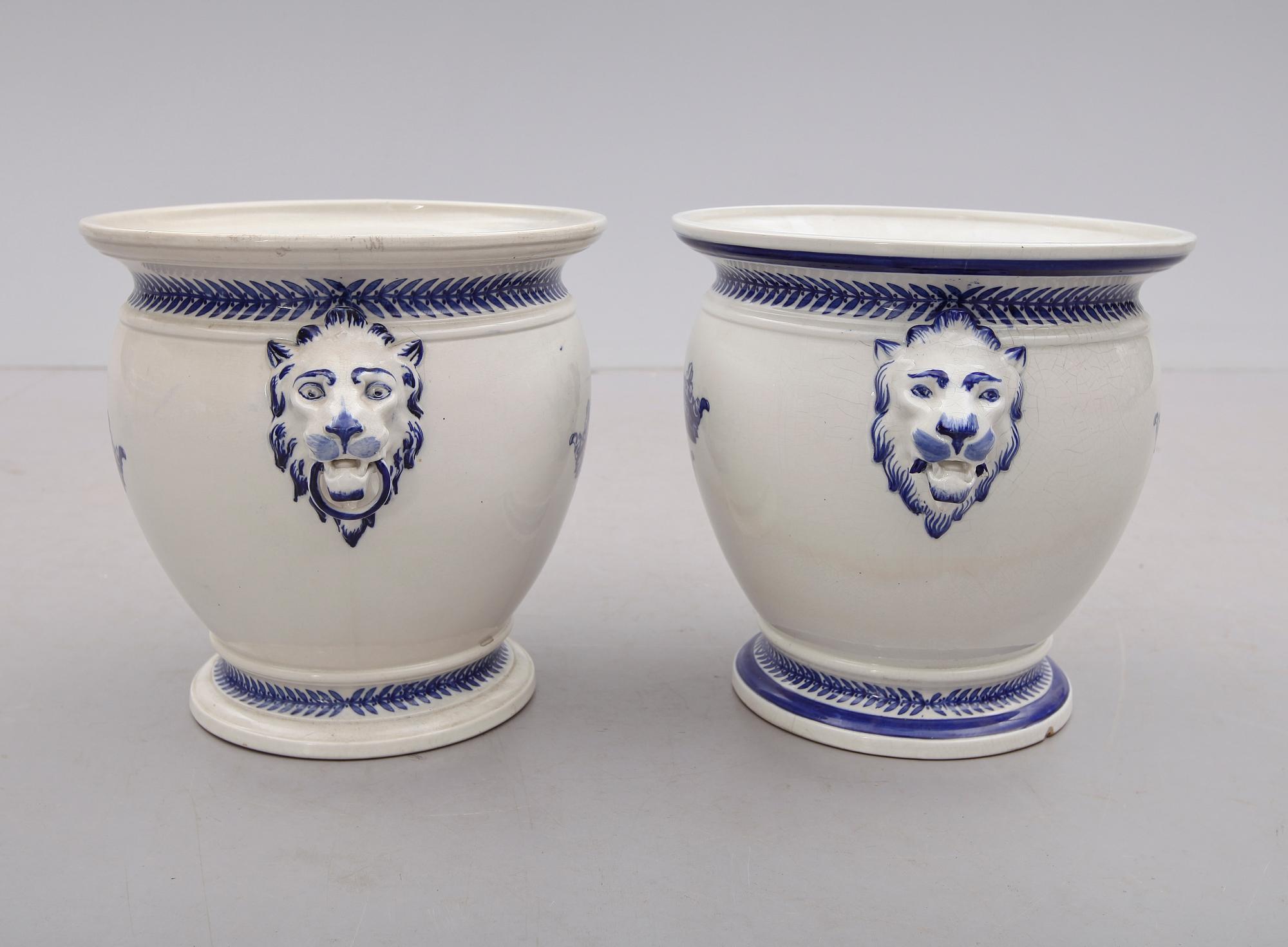 YTTERFODER, golvmodell, 1 par, flintgods, Gustafsberg, 1900-talets första hälft.