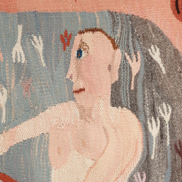 Lena Cronqvist, VÄVD TAPET. Gobelängteknik. 132,5 x 172 cm. Komponerad av Lena Cronqvist.