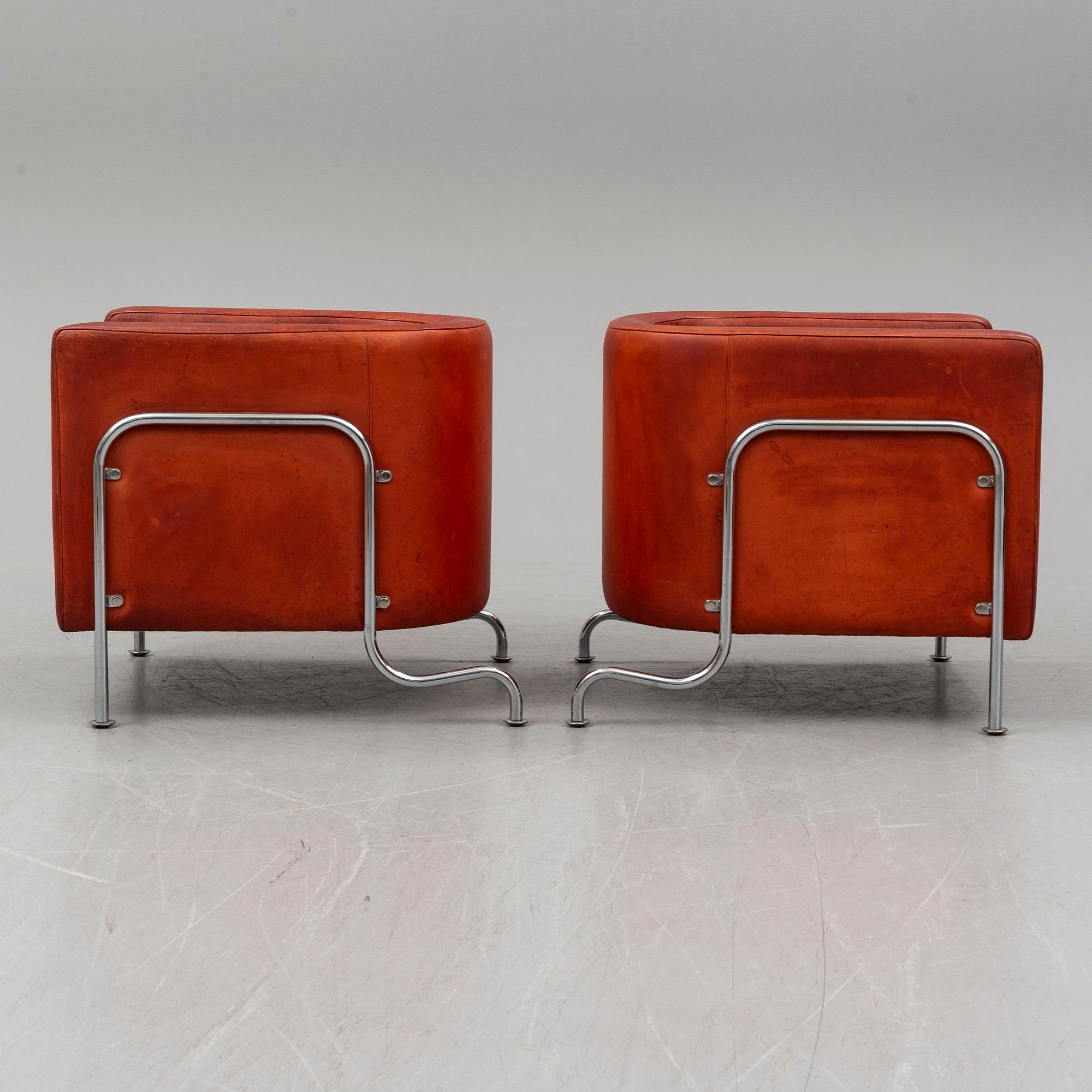 A pair of chairs, "GA-2", Erik Gunnar Asplund, Källemo, from the latter half of the 20th century.