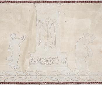 A Italian Neoclassical style Scagliola Table top, 19th century, in the manner of Clemente Susini (Florence, 1752-1814).