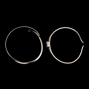 ARMBAND, 2 st, silver, bla David Andersen, Norge.