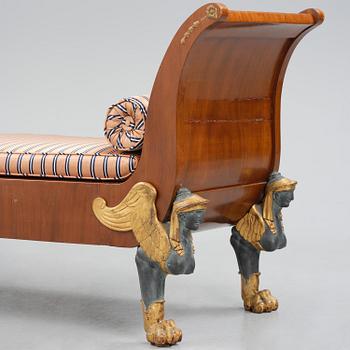 A Swedish Empire daybed, early 19th century.